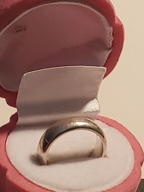 Classic Smooth Sterling Silver Band Ring Size 5